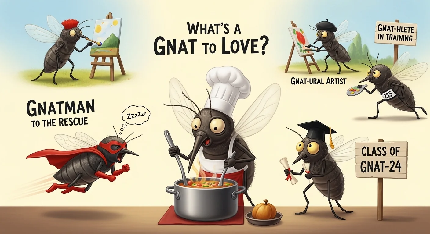 Top 12 Hilarious Gnat Puns