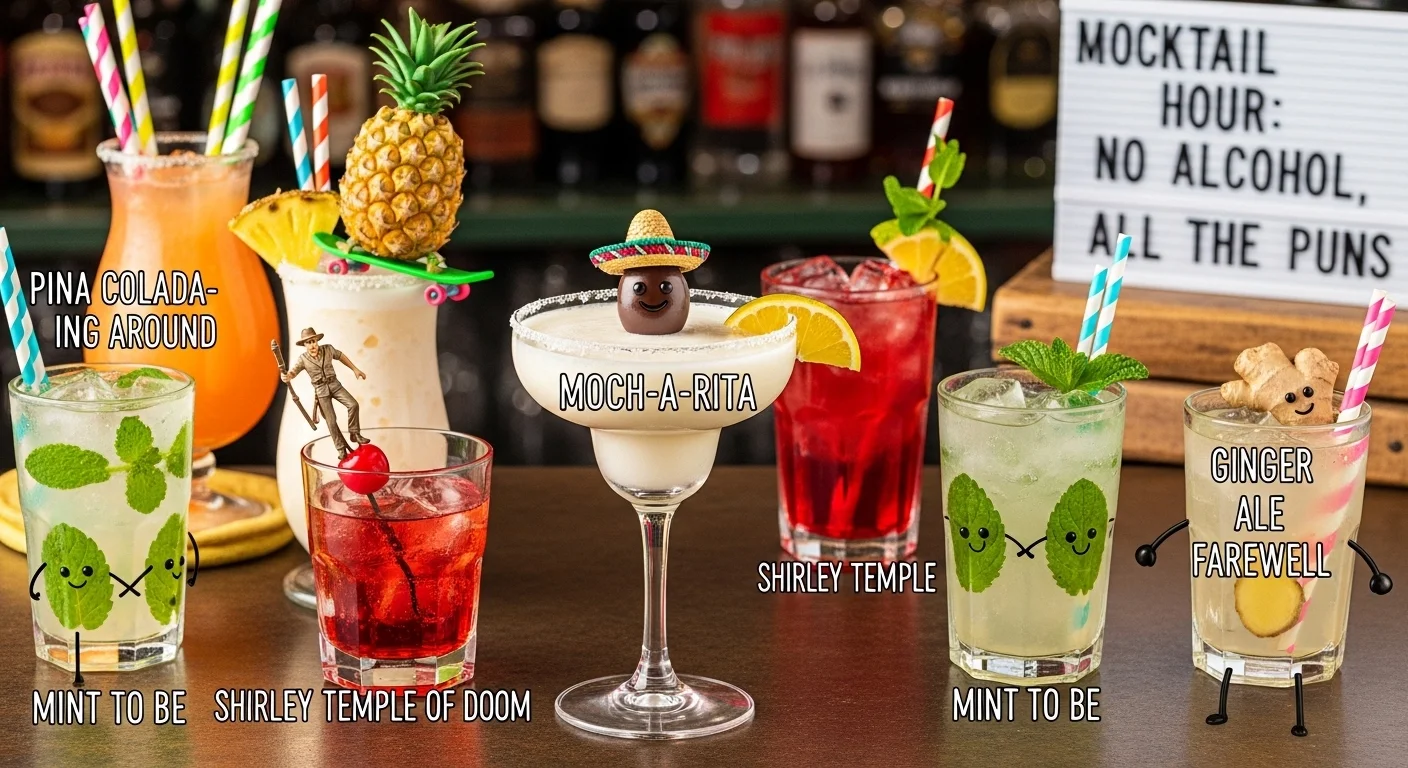 Top 12 Hilarious Mocktail Puns to Make You Smile
