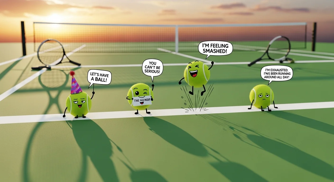 Top 12 Hilarious Tennis Ball Puns to Make You Laugh