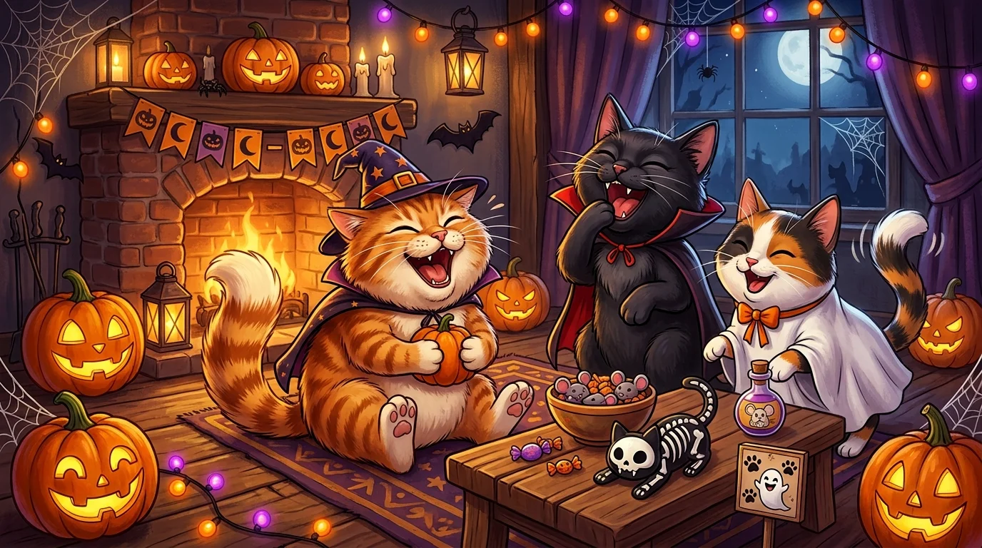 Cat Halloween Puns