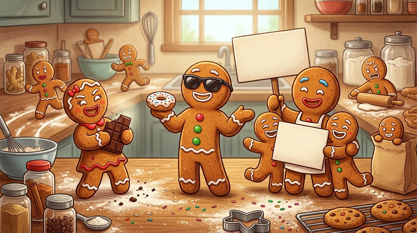 Gingerbread Puns One-Liners