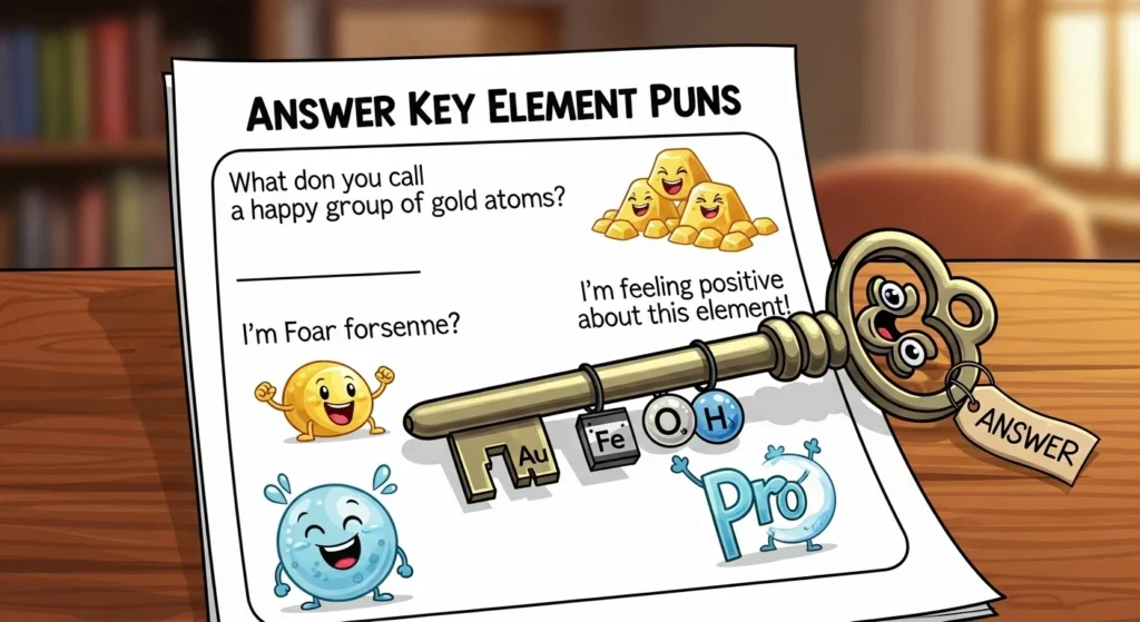 answer key element puns worksheet